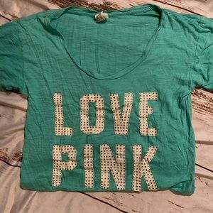 PINK Victoria’s Secret Tee w/rhinestones